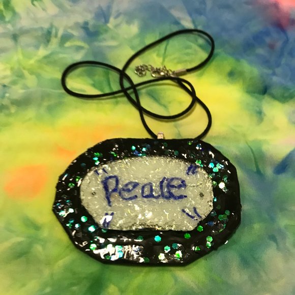 Reversible Exclusive Rare Unique Vintage One of a KInd Handmade Necklace - Picture 3 of 16